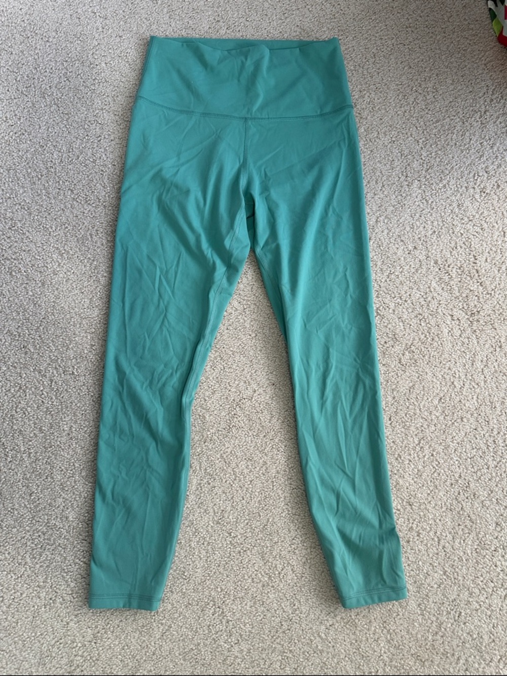 Everlane Perform Ankle Leggings in Teal Green